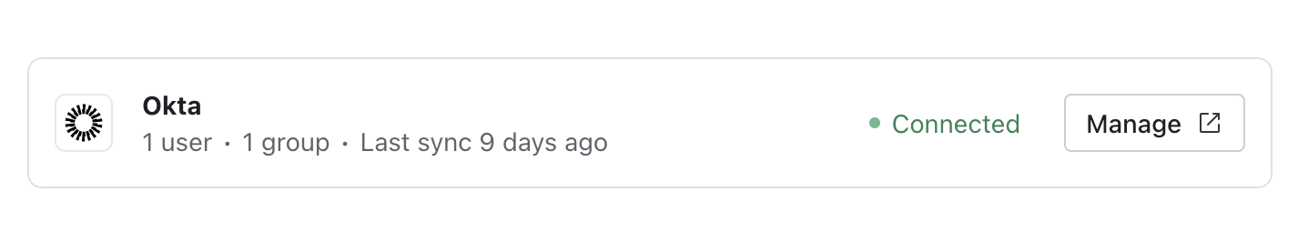 Directory Sync Widget screenshot